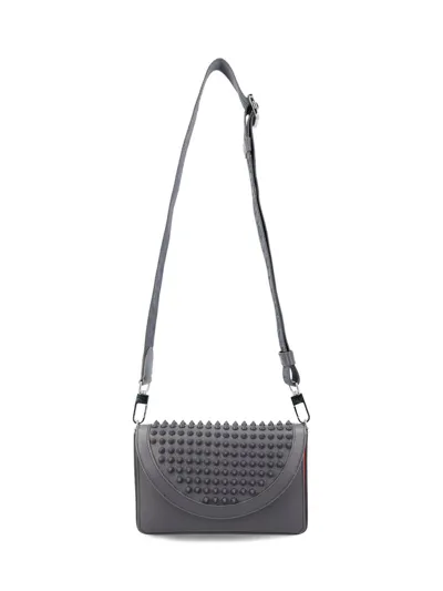 Christian Louboutin Explorafunk Chained Wallet In Grey