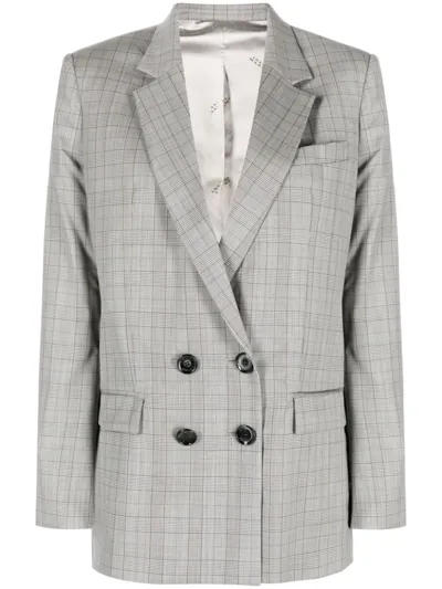 Isabel Marant Manelle Virgin Wool Blazer In Grey