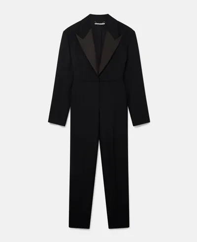 Stella Mccartney Tuxedo Jumpsuit In Black