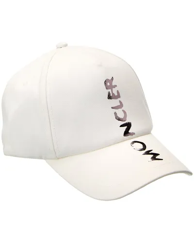 Moncler Logo-print Baseball Cap In White