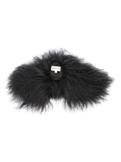 P.a.r.o.s.h Fur Collar In Black