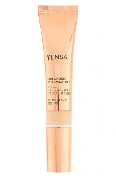 Yensa Skin On Skin Bb + Cc Full Coverage Hyaluronic Foundation Spf 40 In Light Medium