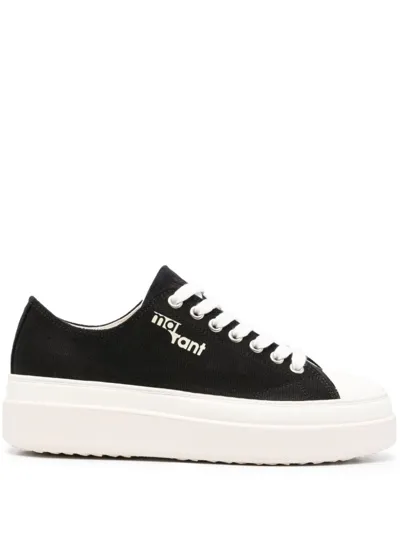 Isabel Marant Logo-print Flatform Sneakers In Schwarz