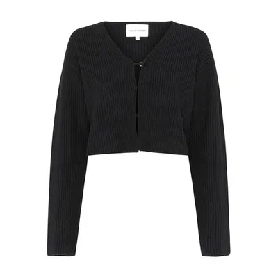 Loulou Studio Cardigan In Black