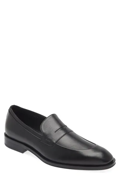 Hugo Boss Derrek Penny Loafer In Black