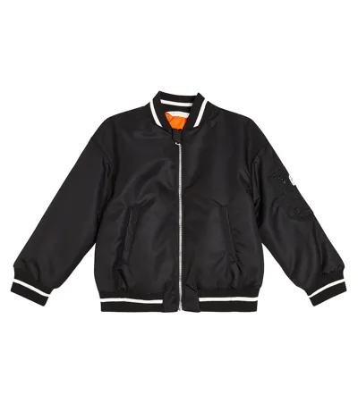 Palm Angels Kids' Varsity Jacket In Black