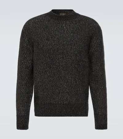 Loro Piana Cotton-blend Sweater In Grey