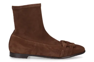 Truman's Classic Ankle Boots 9819 Suede In Brown