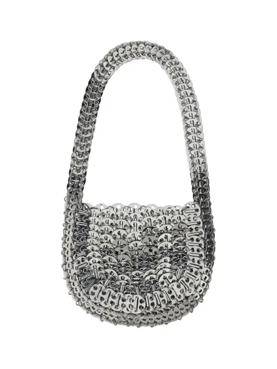 Rabanne Moon 1969 Shoulder Bag In Silver