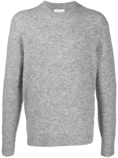 Ballantyne Crew-neck Wool Jumper In Gray