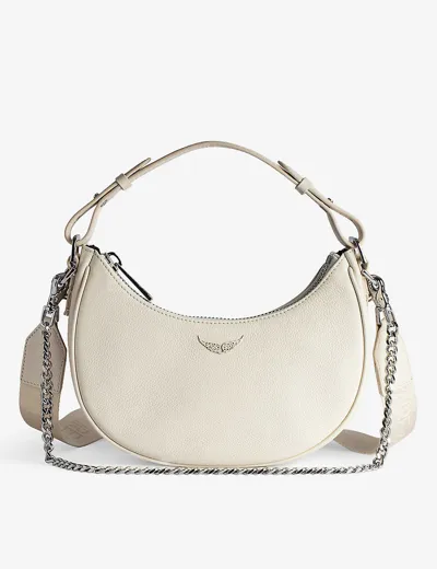 Zadig & Voltaire Womens Flash Moonrock Grained-leather Shoulder Bag