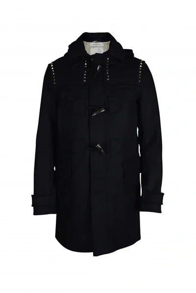 Valentino Coat Rockstud Untitled In Black