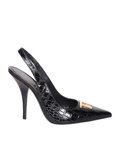 Tom Ford Slingback Pumps In Black