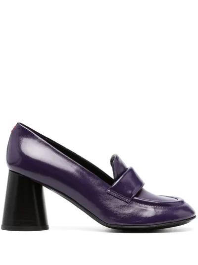 Halmanera Ace03 70mm Leather Pumps In Purple