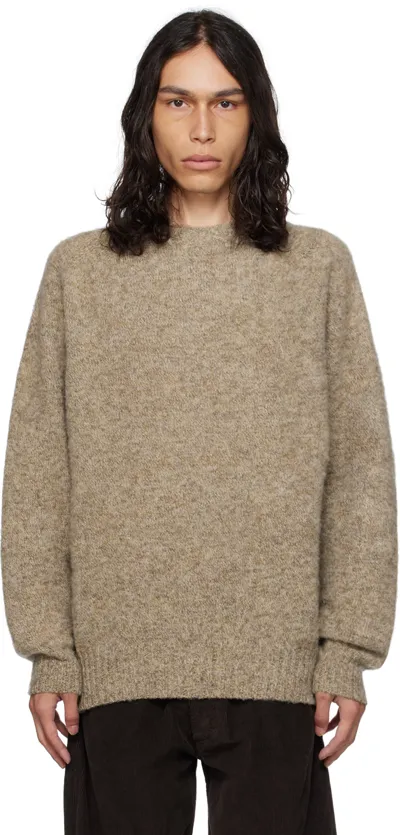 Ymc You Must Create Earth Jets Knit Jumper In Natural