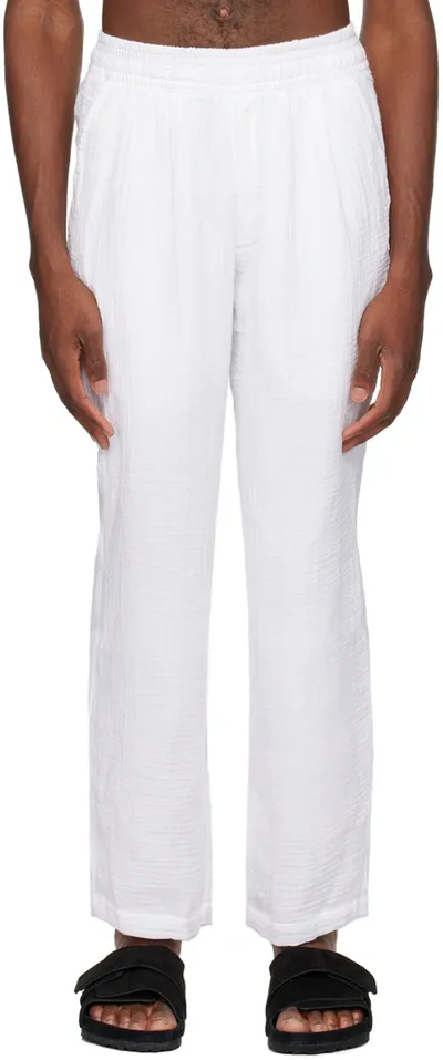 True Tribe White Chill Steve Sweatpants In White Angel