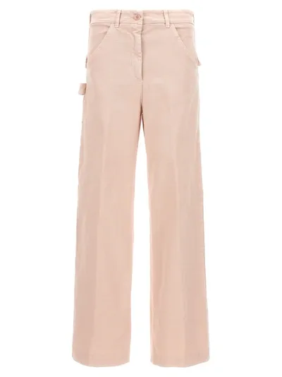 Nude Cargo Pants In Light Pink