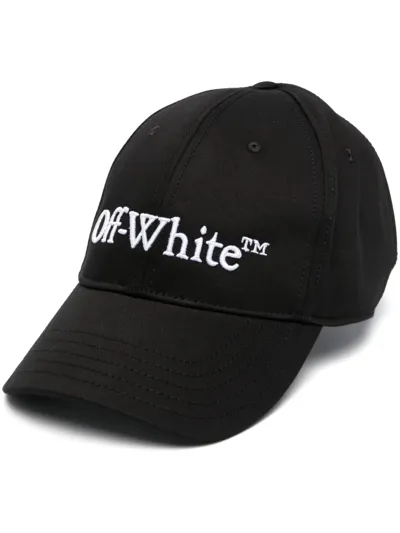 Off-white Logo-embroidered Baseball Cap In Nero