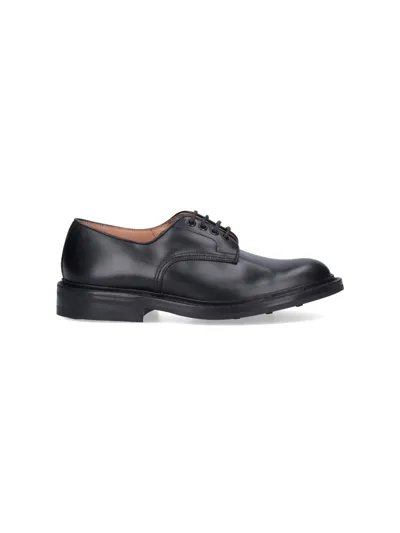 Tricker's "woodstock" Derby Shoes In Black  