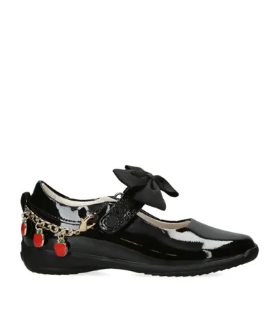 Lelli Kelly Girls Black Kids Aurora Charm-embellished Patent-leather School Shoes 4-8 Years