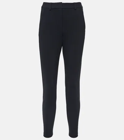 Max Mara Nunzio High-rise Cropped Pants In Blue