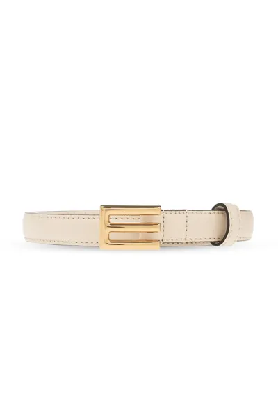 Etro Logo Buckled Belt In Beige