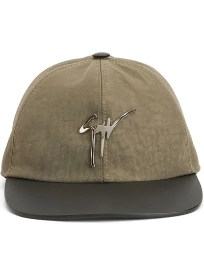 Giuseppe Zanotti Cohen Logo-lettering Cap In Green