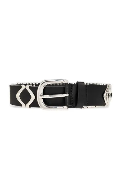 Isabel Marant Tehorah Buckled Belt In Black