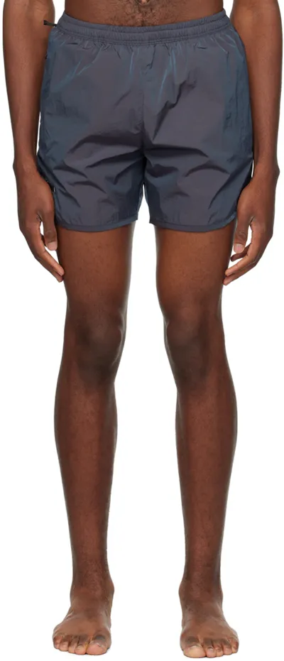 True Tribe Navy Classic Swim Shorts In Blue Moon