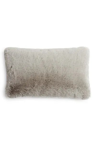 Unhide Squish Fleece Lumbar Pillow In Greige Goose