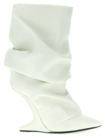 Nicolo' Beretta Tales Boots, Ankle Boots White In Blanco