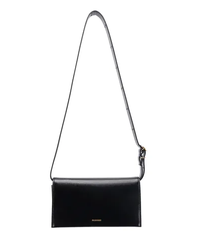 Jil Sander Shoulder Bag In Black