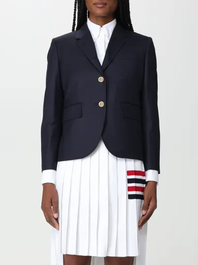 Thom Browne Blazer  Woman In Navy