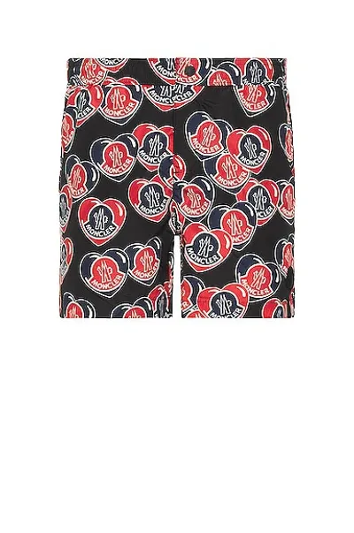 Moncler Swim Shorts In Black