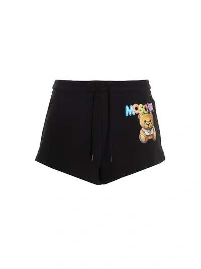 Moschino Teddy Shorts In Black