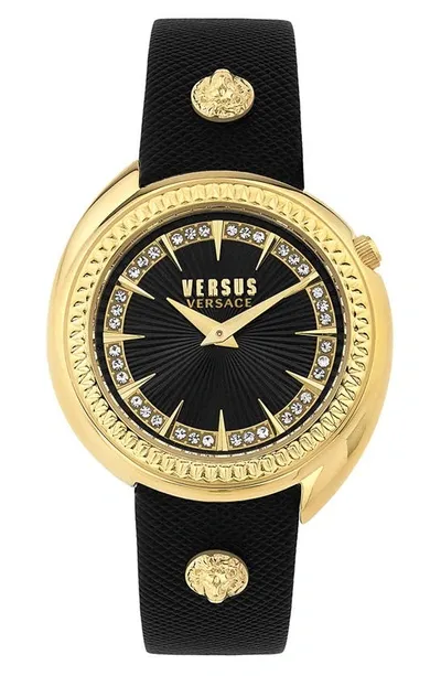 Versus Tortona Leather Strap Watch, 38mm In Multi