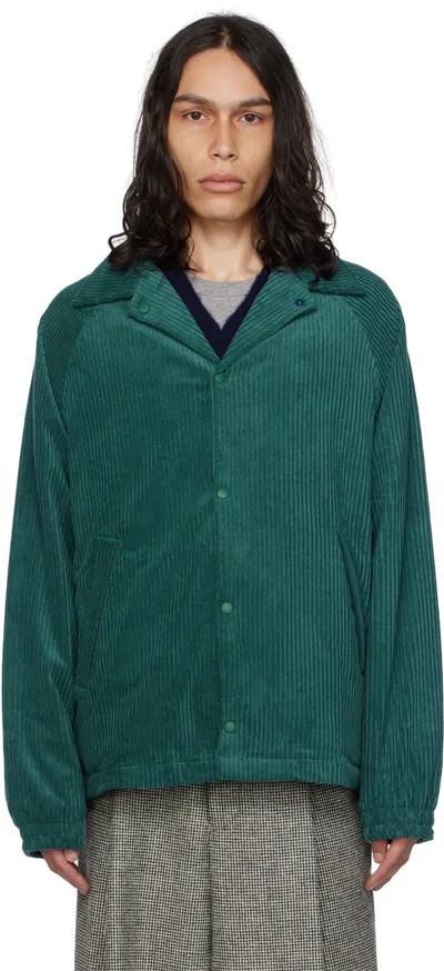 Howlin' Green Coach Your Cord Jacket In Petrol