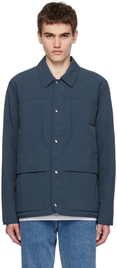 Ps By Paul Smith Blue Padded Jacket In 48 Blues