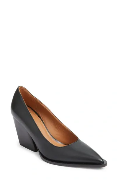 Atp Atelier Capena Black Nappa Pumps