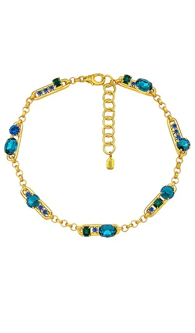 Elizabeth Cole Audrey Necklace In Blue