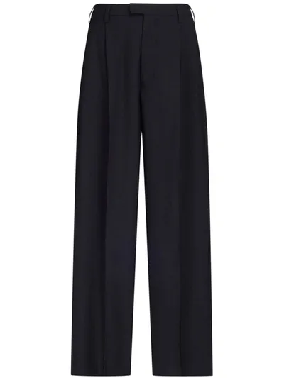 Marni Wide Leg Trousers Clothing In Black