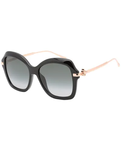 Jimmy Choo Women's Bett Square Sunglasses, 56mm In Black