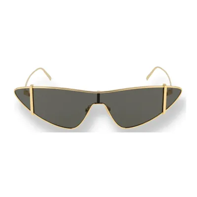 Saint Laurent Eyewear Triangle Frame Sunglasses In Gold