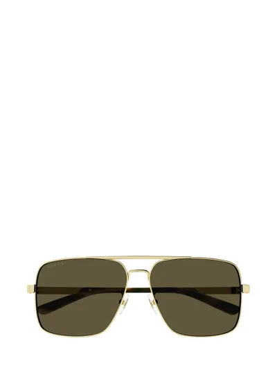 Gucci Eyewear Aviator Frame Sunglasses In Multi