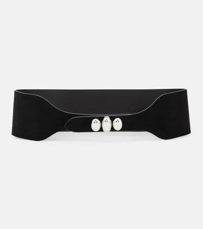 Isabel Marant Farah Leather Belt In Black