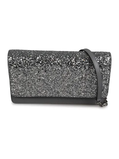 Maison Margiela Glittery Shoulder Bag In Silver