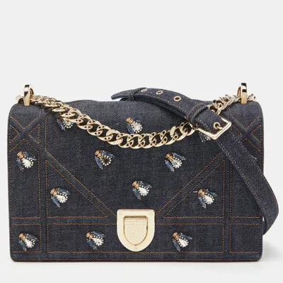 Pre-owned Dior Ama Shoulder Bag In Blue