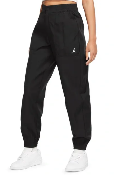 Jordan Womens  Woven Pants In Core Black