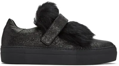 Moncler Black Lucie Slip-on Sneakers