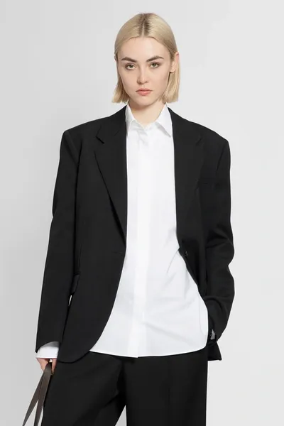 The Row Bartholomew Wool Blazer Jacket In Black